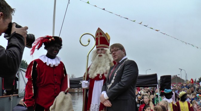 Aankomst Sinterklaas en zijn Zwarte Pieten